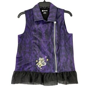 Disney Descendants 3 Moto Vests Ruffle Hem XXL 18 Girls Costume Halloween